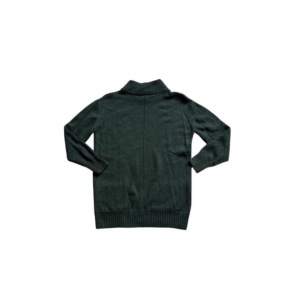 Cashmere Project Forest Green Pocket Mock Neck Sweater - Picture 7 of 7